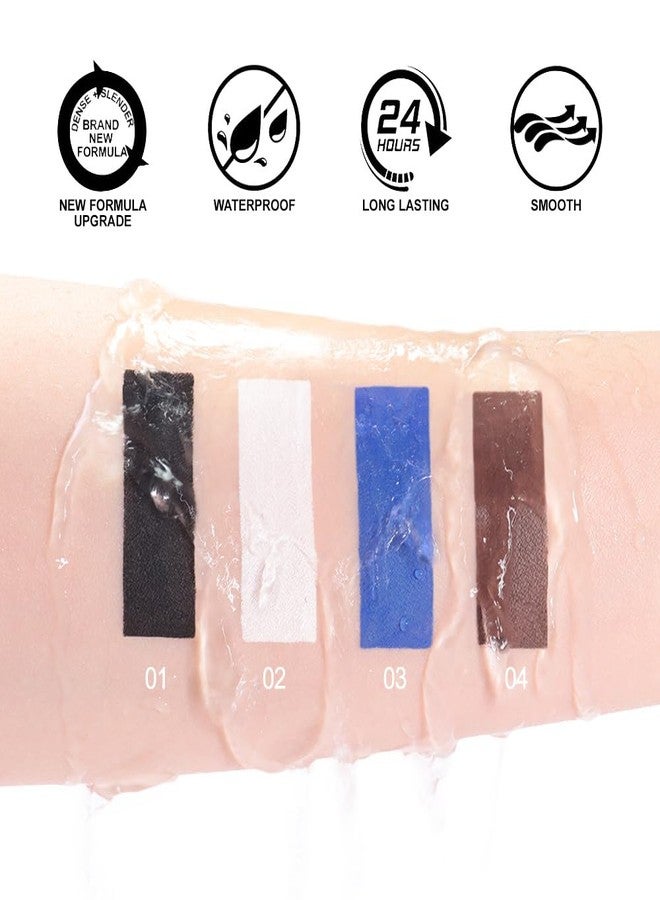 evpct White Eyeliner Pencils for Eyes, Bright White Nude Under Eye Liner Pencil Makeup Waterproof Smudge Proof, Colored Gel Waterline Eyeliner Liquid, Face Paint Stick Lipstick Pen Halloween Makeup - Image 5